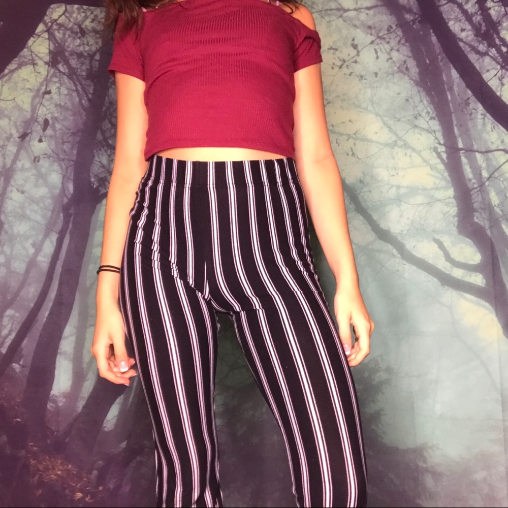 Black and White Stripped Pants